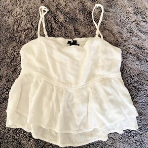 Cropped white tank